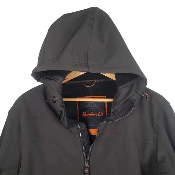 Hawke & Co Charcoal Hooded Windbreaker. MED. H103 - Picture 2 of 10